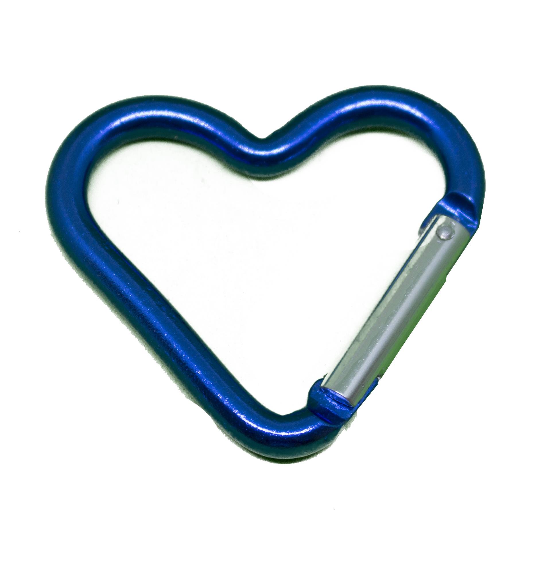 Karabiner Herz blau