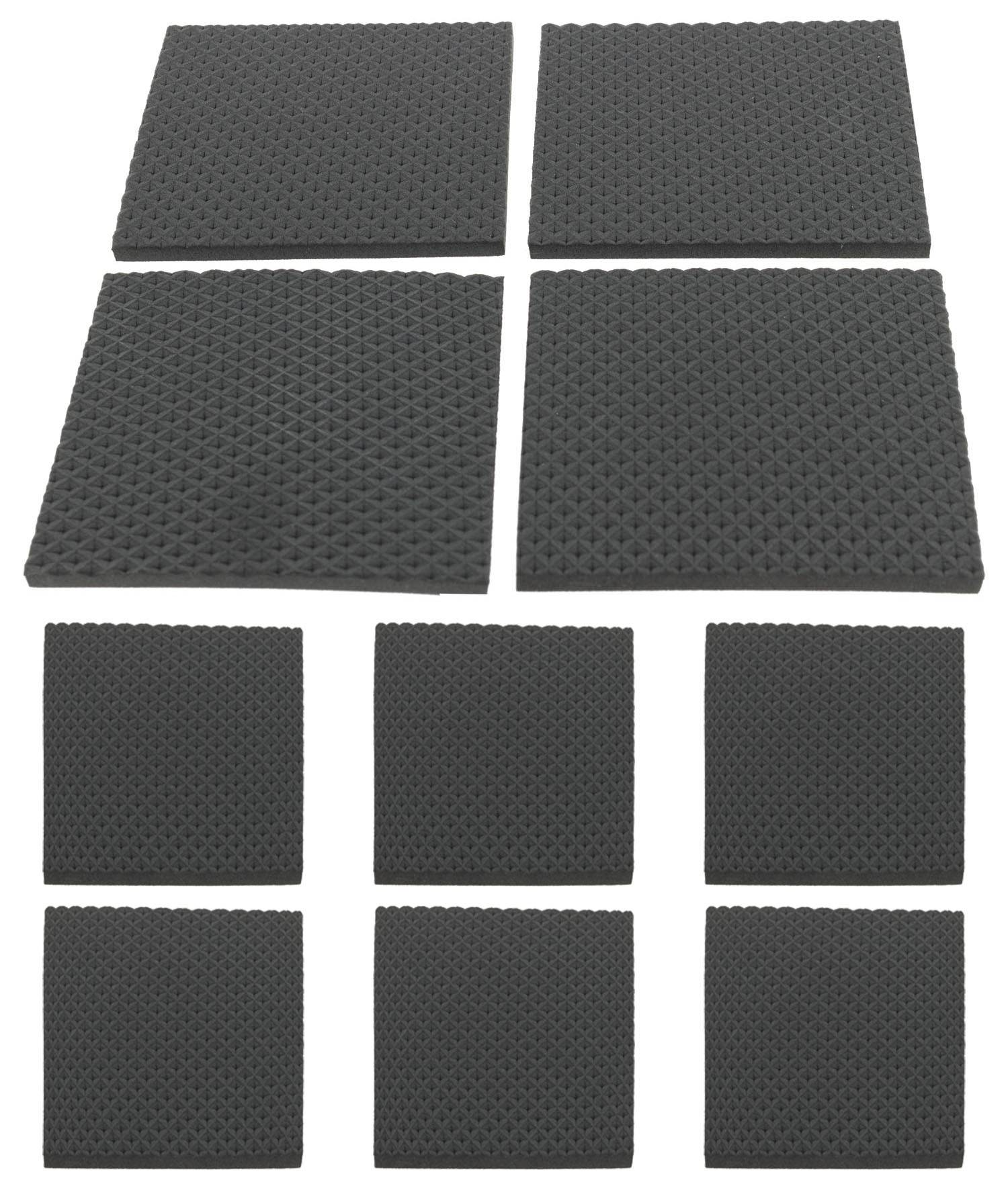 10 x Schaumstoffpolster 80x80x4mm nicht selbstklebend