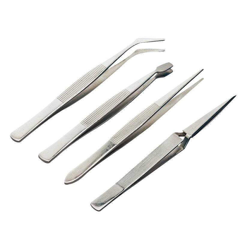 Pinzetten 105-120 mm Set 4-tlg.