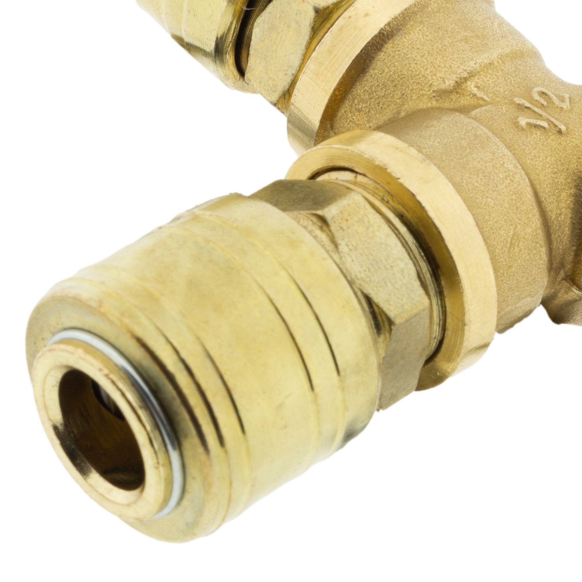 Druckluft Y-Verteiler mit 2 x Schnellkupplungen 1/2" Zoll bis 16 Bar