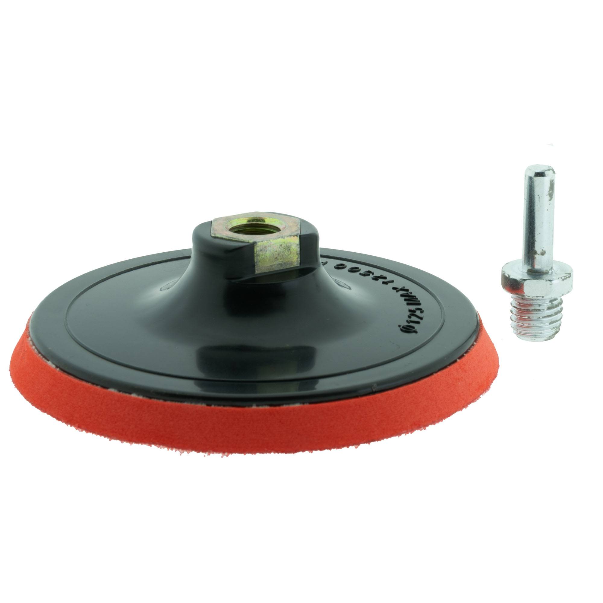 Klettschleifteller 125 mm mit Spanndorn M14