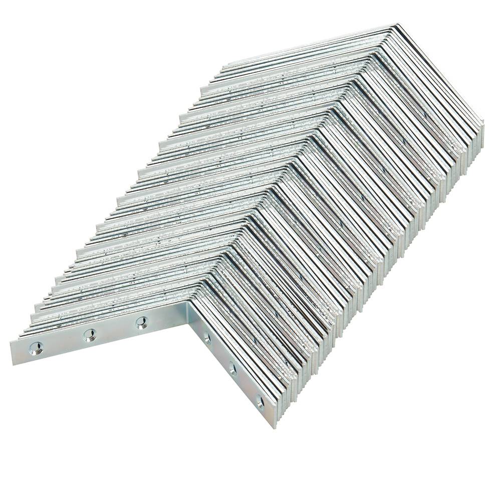 100 x Eckwinkel 100 x 1,6 x 16 mm verzinkt