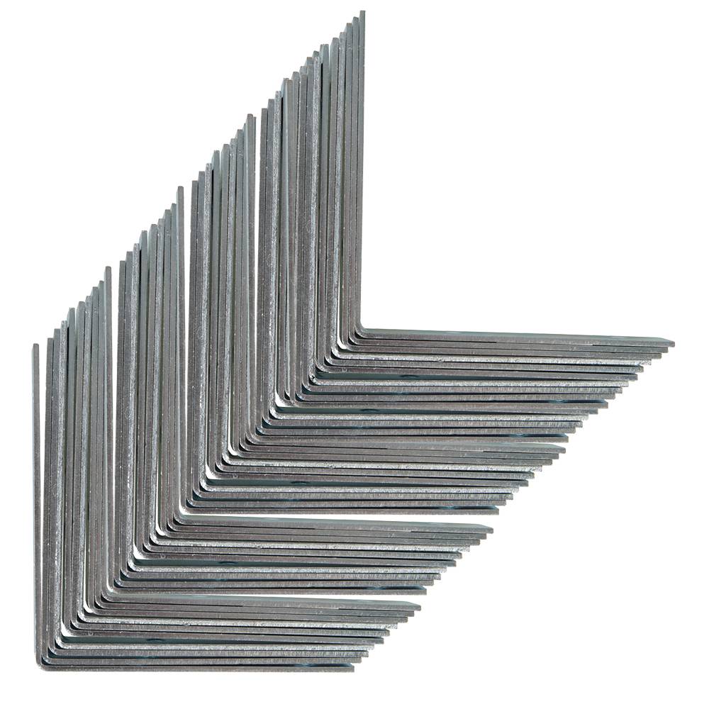 100 x Eckwinkel 100 x 1,6 x 16 mm verzinkt