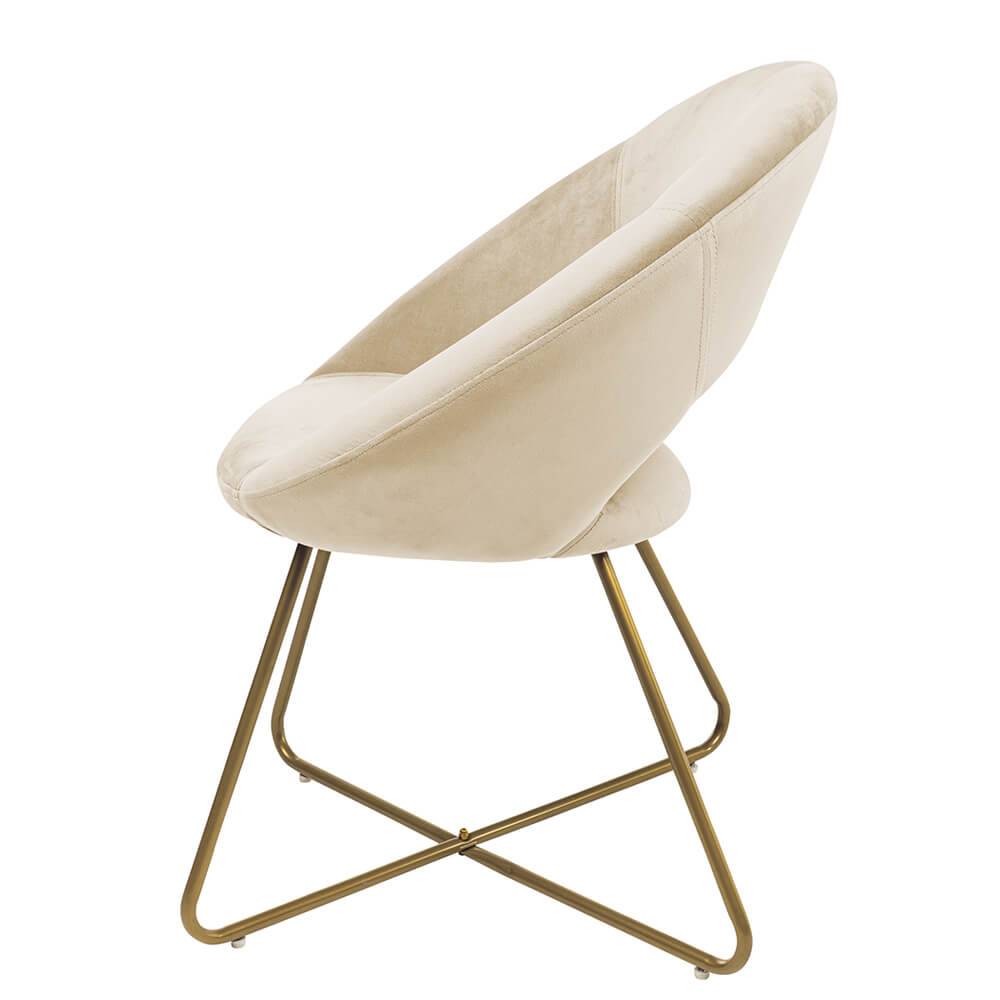 SAMSTSTUHL SELESA - Farbe: Beige