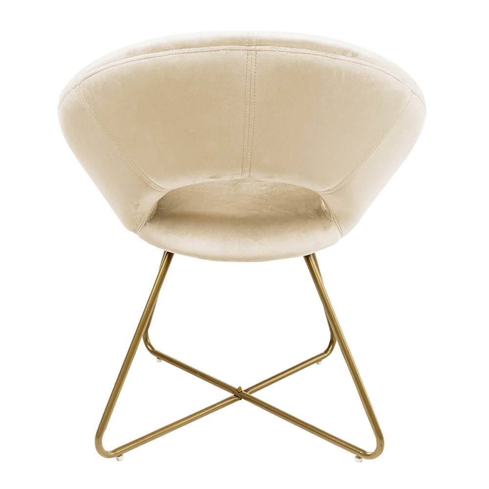 SAMSTSTUHL SELESA - Farbe: Beige