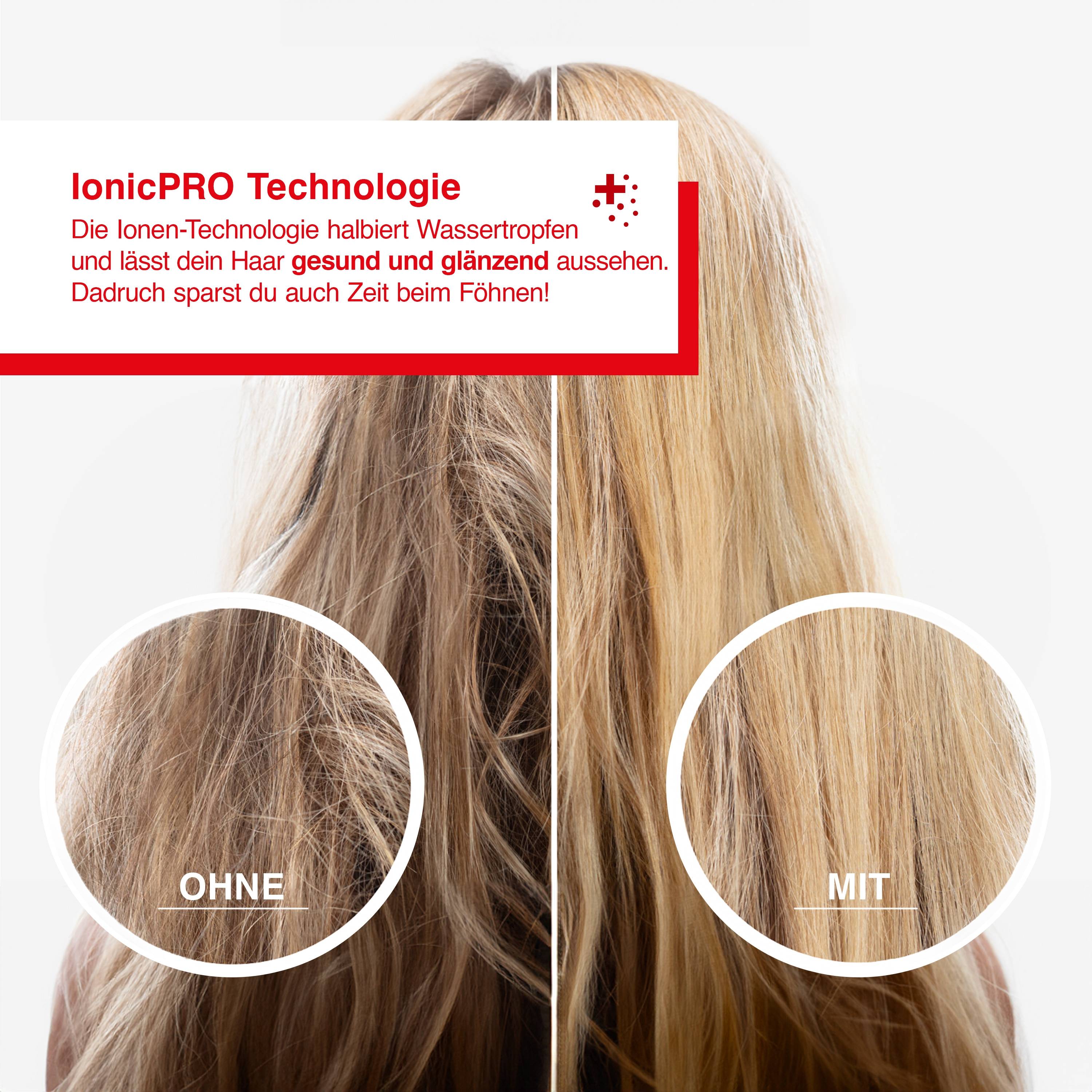 Solis Haartrockner, 2300 W, Ionen, 5 Stufen + Kaltstufe, 50% mehr Luftdruck