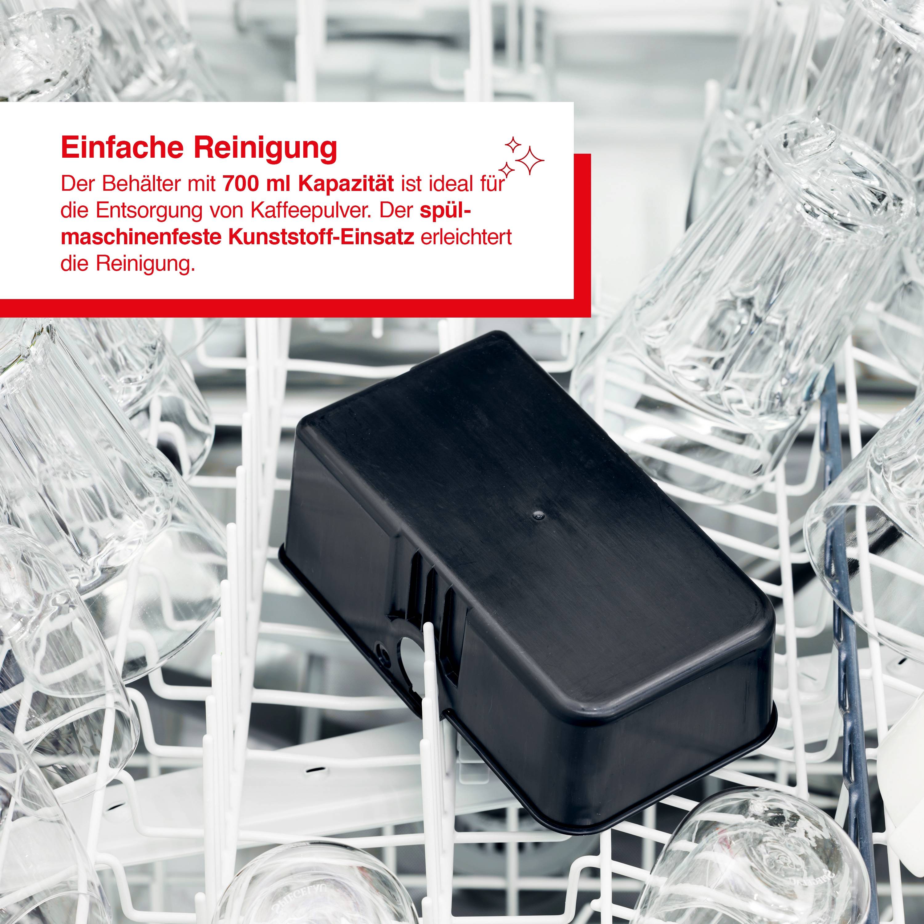 Solis Ausklopfschale für Kaffeesatz, Abklopfbehälter für Siebträger, Knock-Box