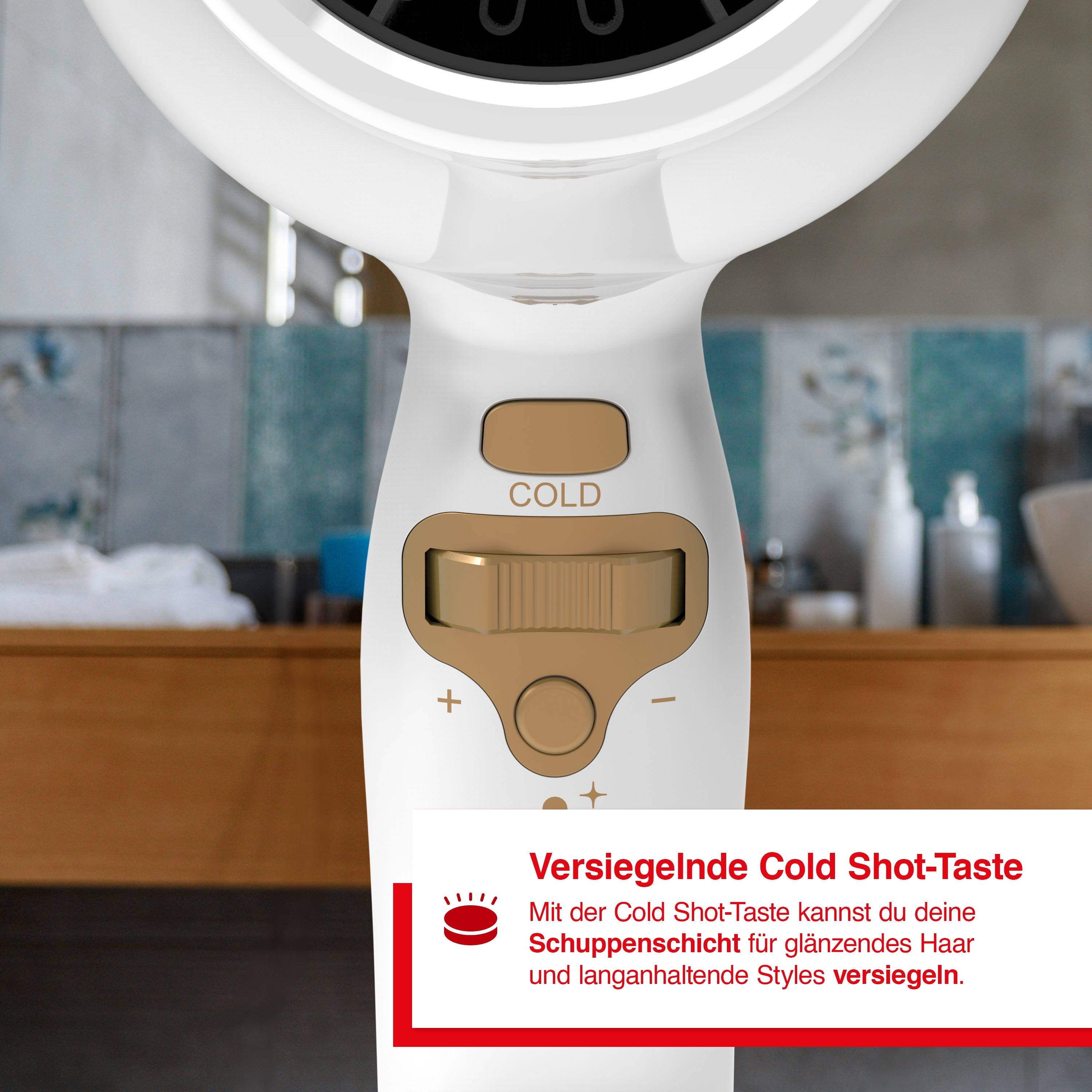 Solis Swiss Luxury Föhn, 2100 W, Ionen-Technologie, 14 Stufen + Kaltluft-Taste