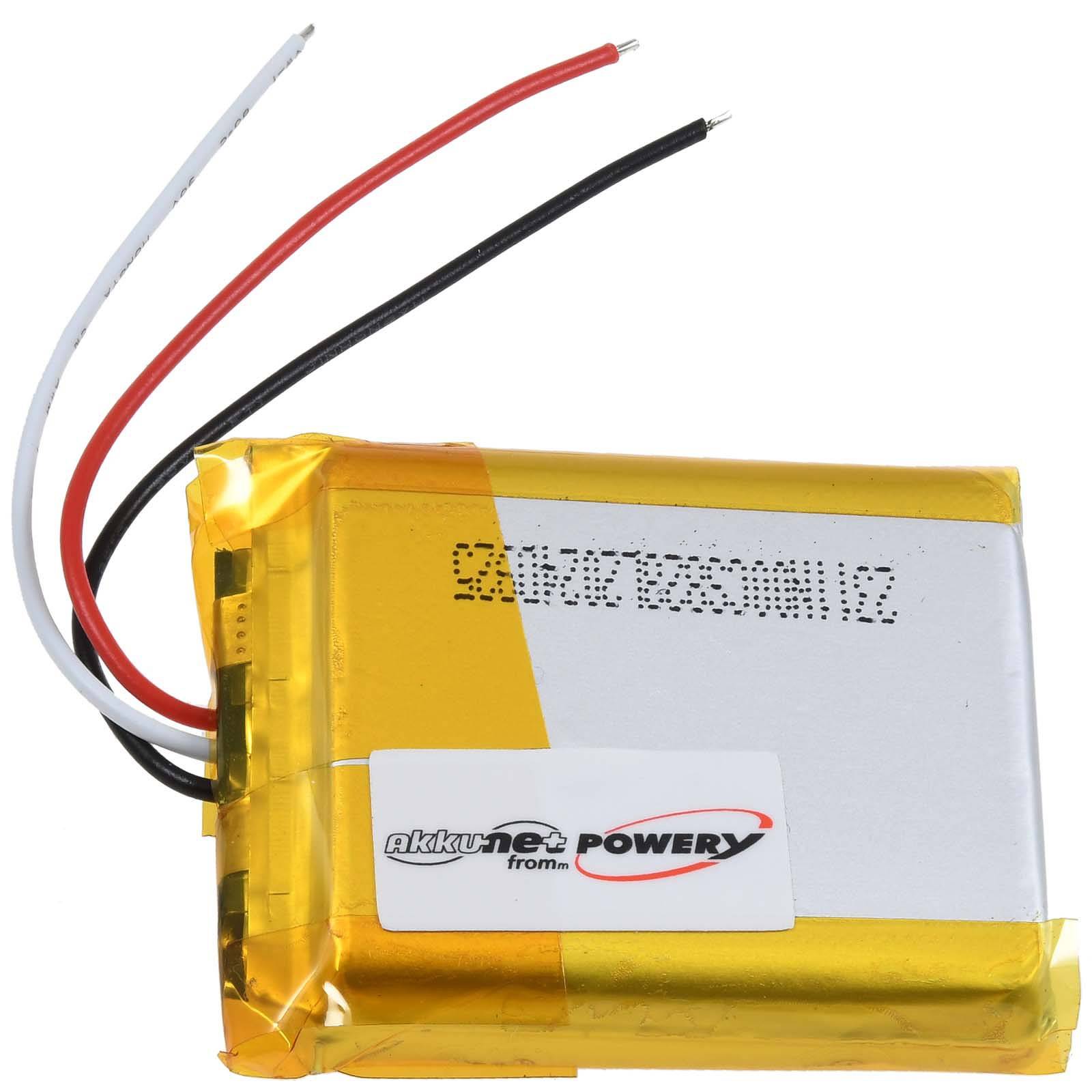 Powery Akku für Over-Ear-Kopfhörer Philips TAH9505BK, 3,7V, Li-Polymer