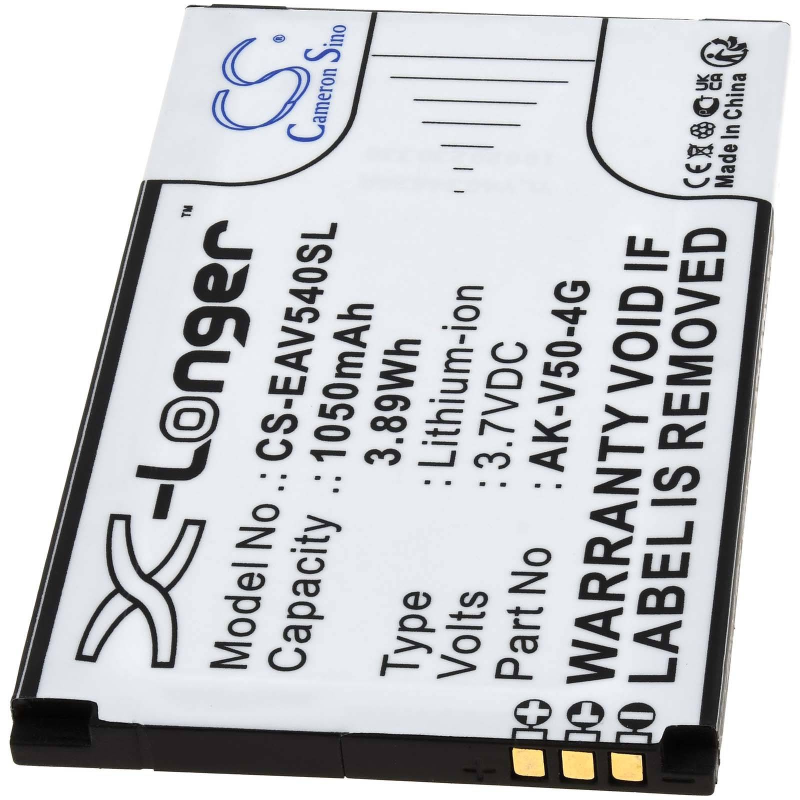 Powery Akku passend für Seniorenhandy Emporia Acitve V50 4G / Typ AK-V50-4G, 3,7V, Li-Ion