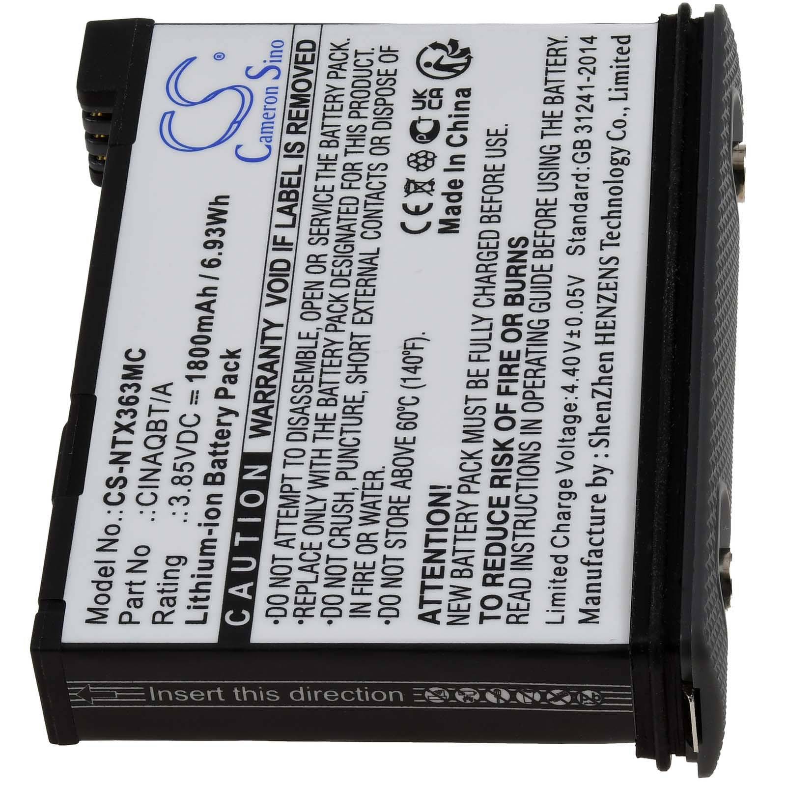 Powery Akku passend für Actioncam Insta360 One X3, Typ CINAQBT/A, 3,85V, Li-Ion