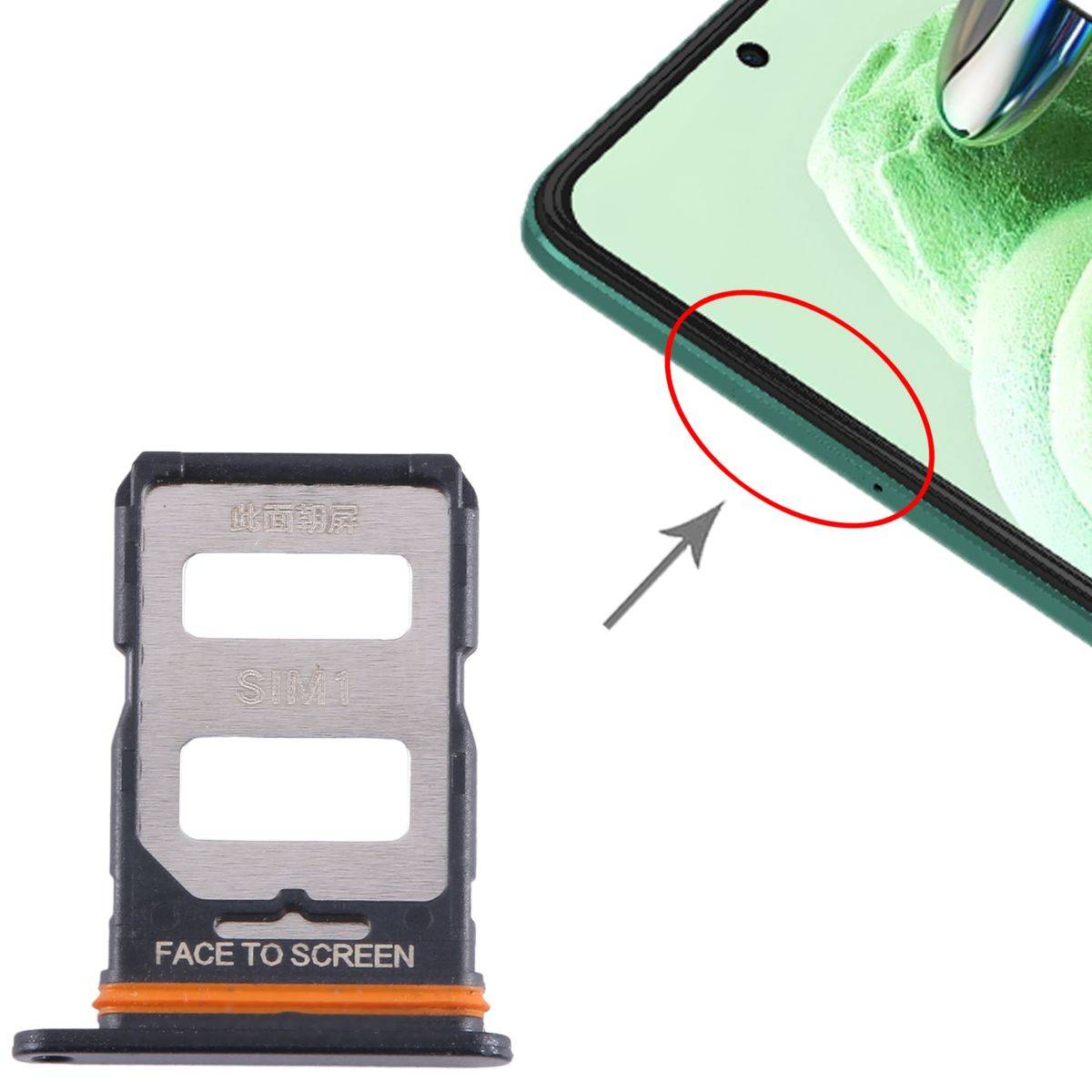 Für Xiaomi Poco F5 SIM + SIM Card Tray Kartenhalter Schwarz Ersatzteil Reparatur