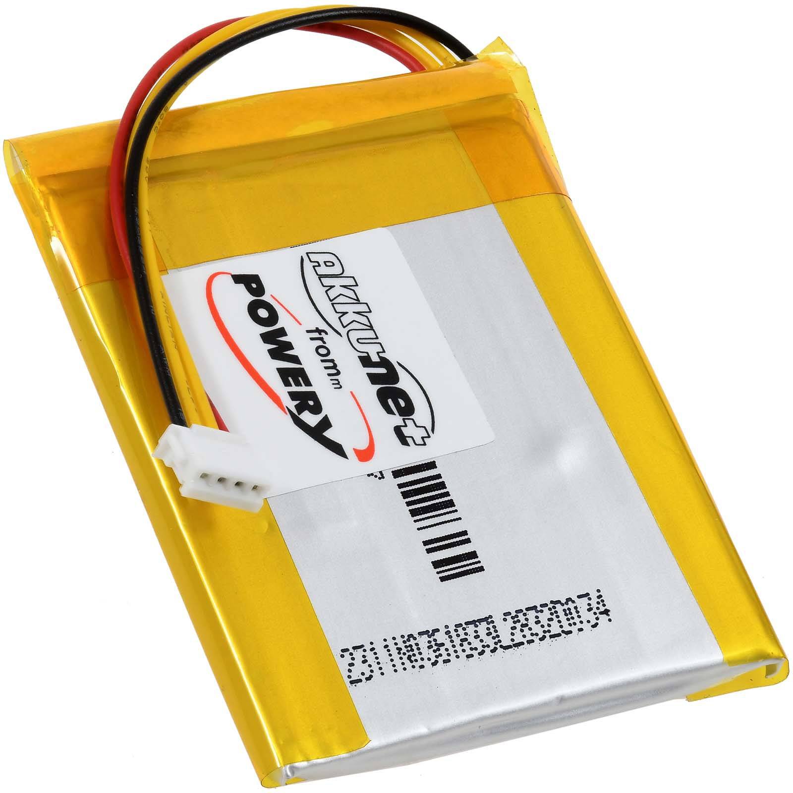 Powery Akku passend für Lautsprecher JBL Wind 2, Typ GSP383555 01, 3,7V, Li-Polymer
