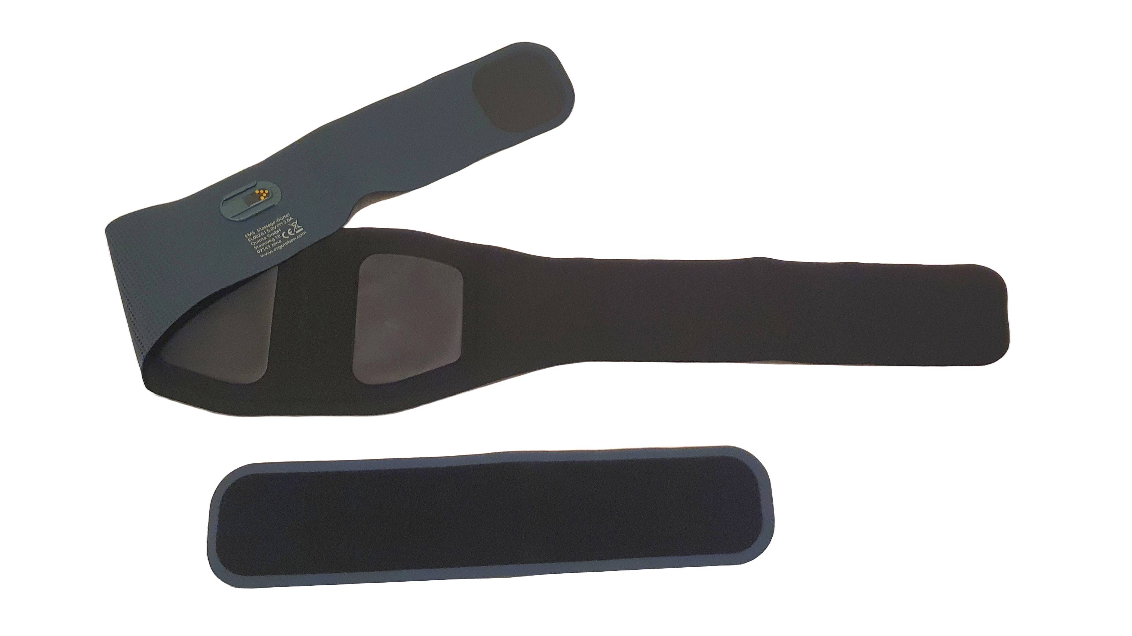 ERGOLEBEN Super Slim EMS Massage Heizgürtel Pro | Rückentrainer Stimulation Rücken Muskulatur | Muskelaufbau Verbesserung Körper Haltung | Unisex