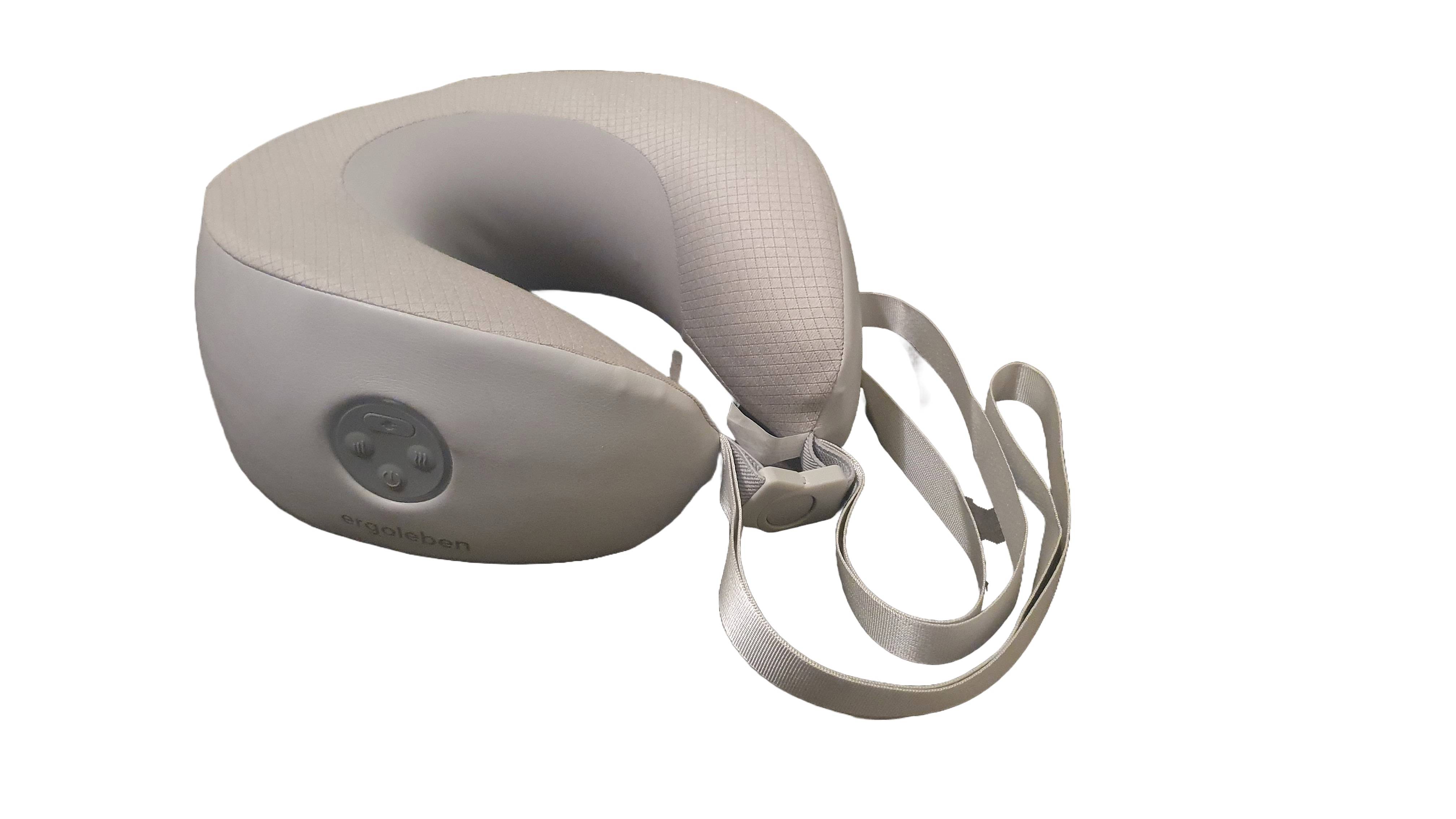 ERGOLEBEN Shiatsu Reise Massagekissen mit Akku | supersoft | fuer zuhause unterwegs | im Auto Bahn Flugzeug