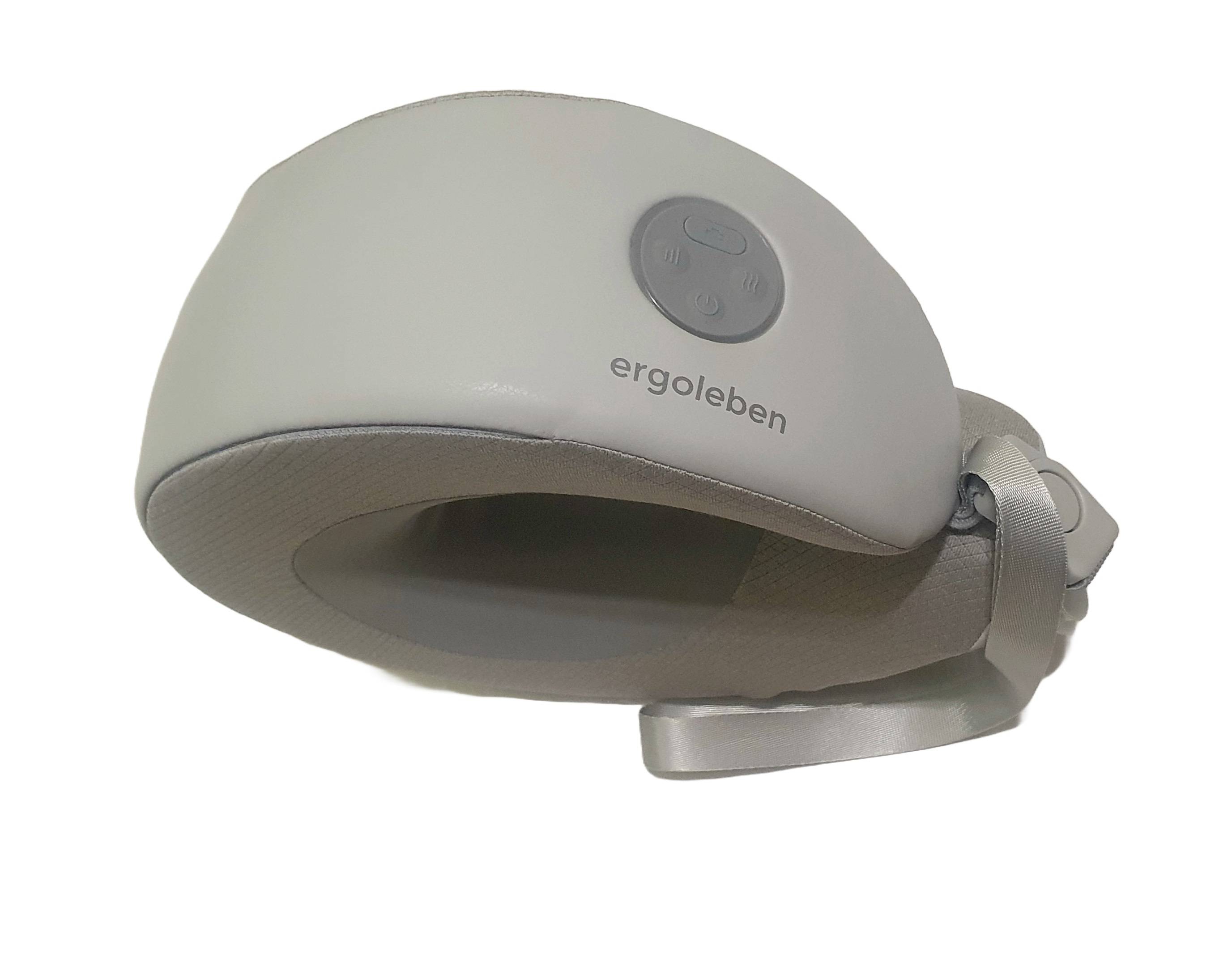 ERGOLEBEN Shiatsu Reise Massagekissen mit Akku | supersoft | fuer zuhause unterwegs | im Auto Bahn Flugzeug