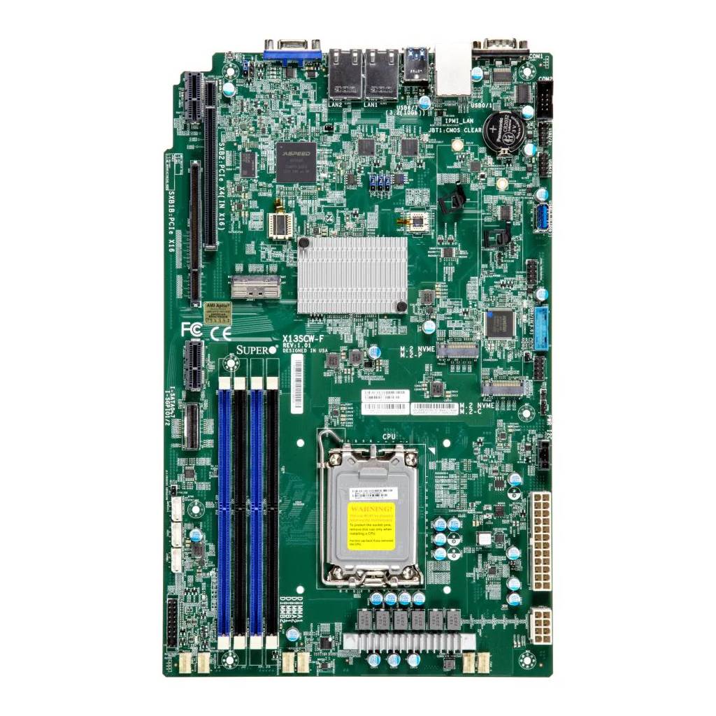 Supermicro Mainboard X13SCW-F proprietary WIO Sockel 1700 DDR5-only Single