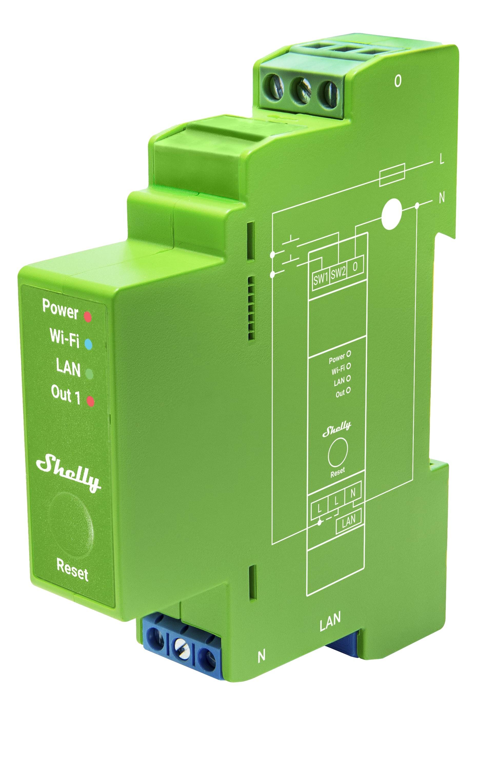 Shelly Pro Dimmer 1 DIN-Schiene Smart Switch, 1-Kanal