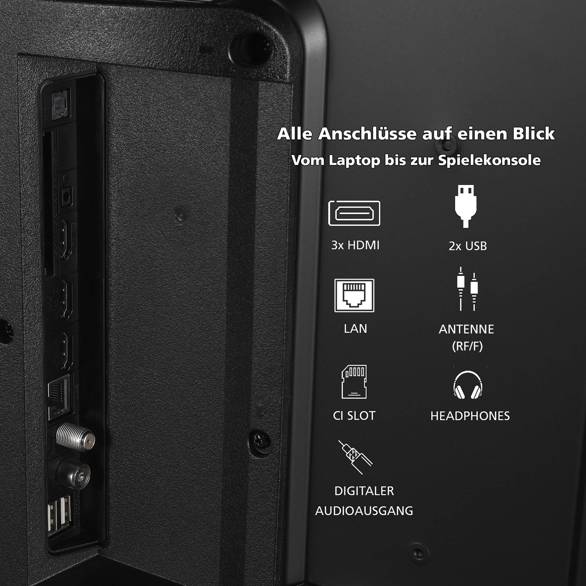 Toshiba 43UV3463DAW Fernseher 43 Zoll Smart TV VIDAA 4K UHD, Dolby Vision HDR, Triple-Tuner (2026)