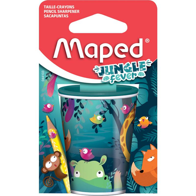 Maped Doppel-Spitzdose JUNGLE fever, aus Metall, Blister