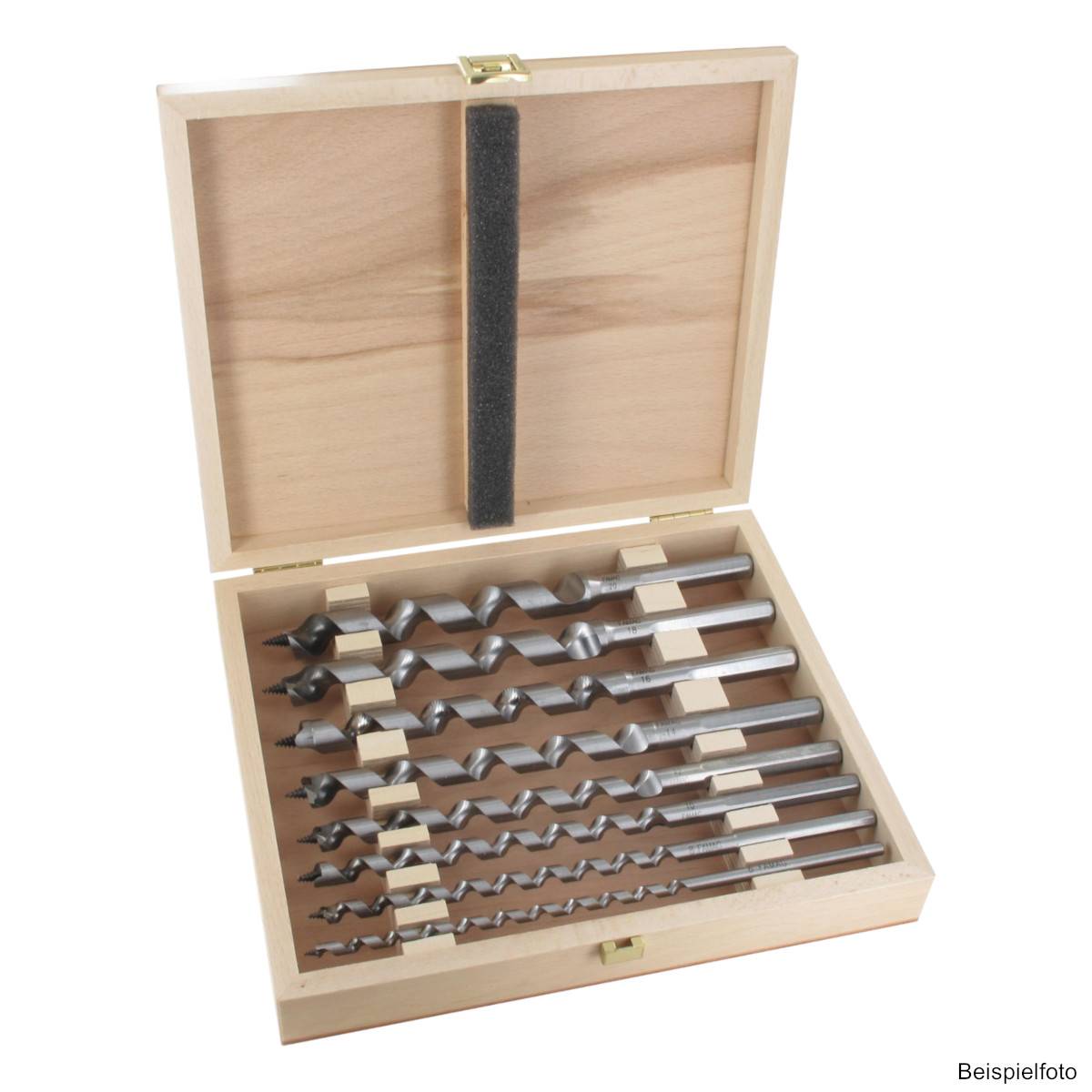 Famag Lewisbohrer "Standard" 1414.403 - 8-teilig im Holzkasten, Ø 10, 12, 14, 16, 18, 20, 22, 24 mm