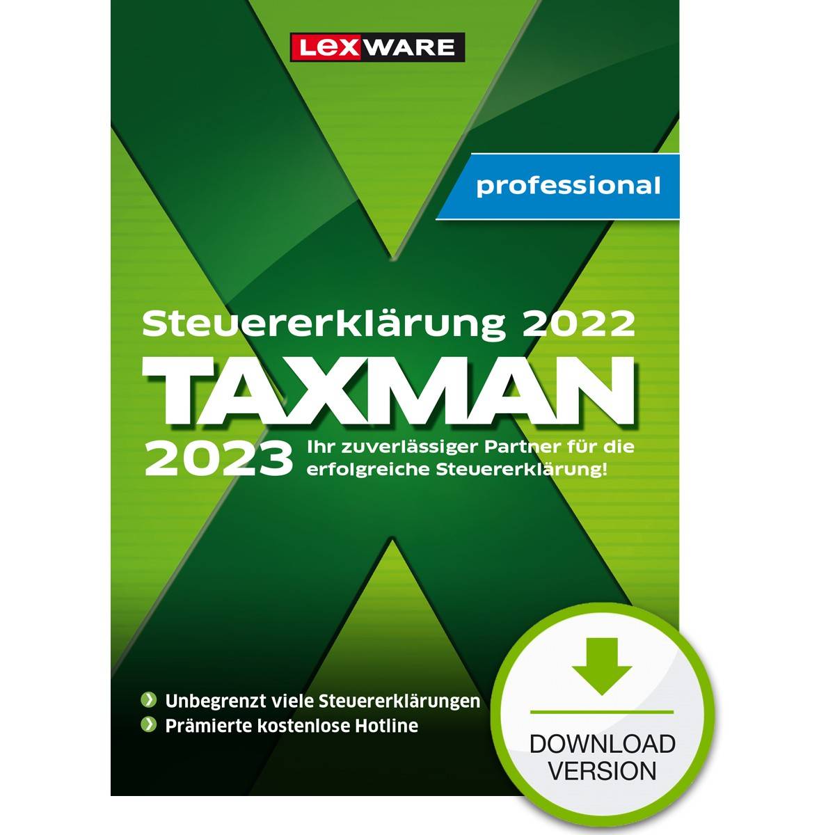 Lexware Taxman professional 2023 5-Platz Lizenz ESD-DownloadESD Software ESD-Lizenzen