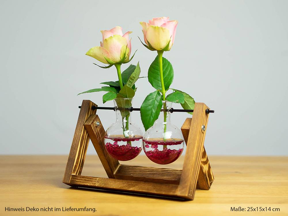 Deko-Blumenvase "Rundkolben", zweifach