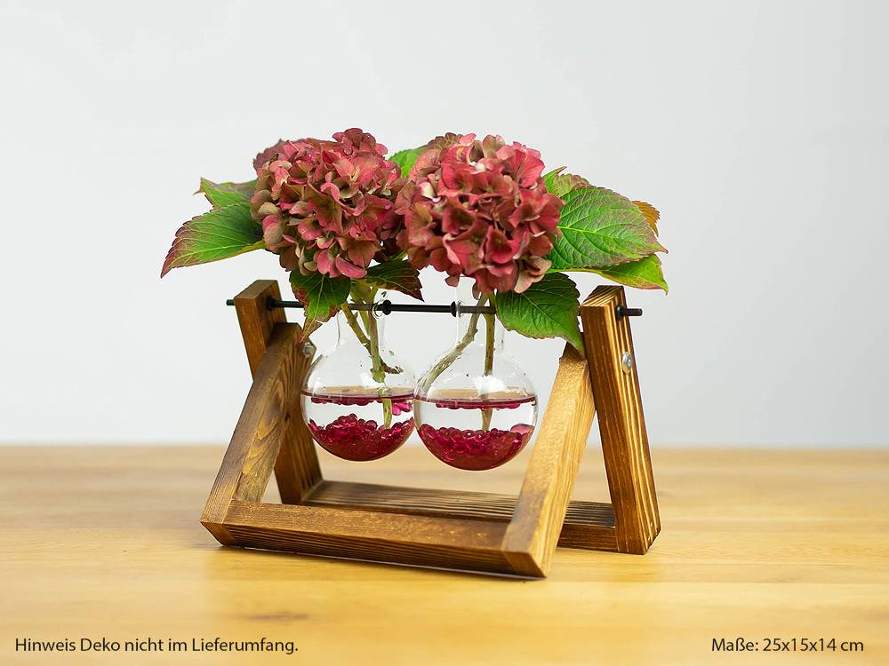 Deko-Blumenvase "Rundkolben", zweifach