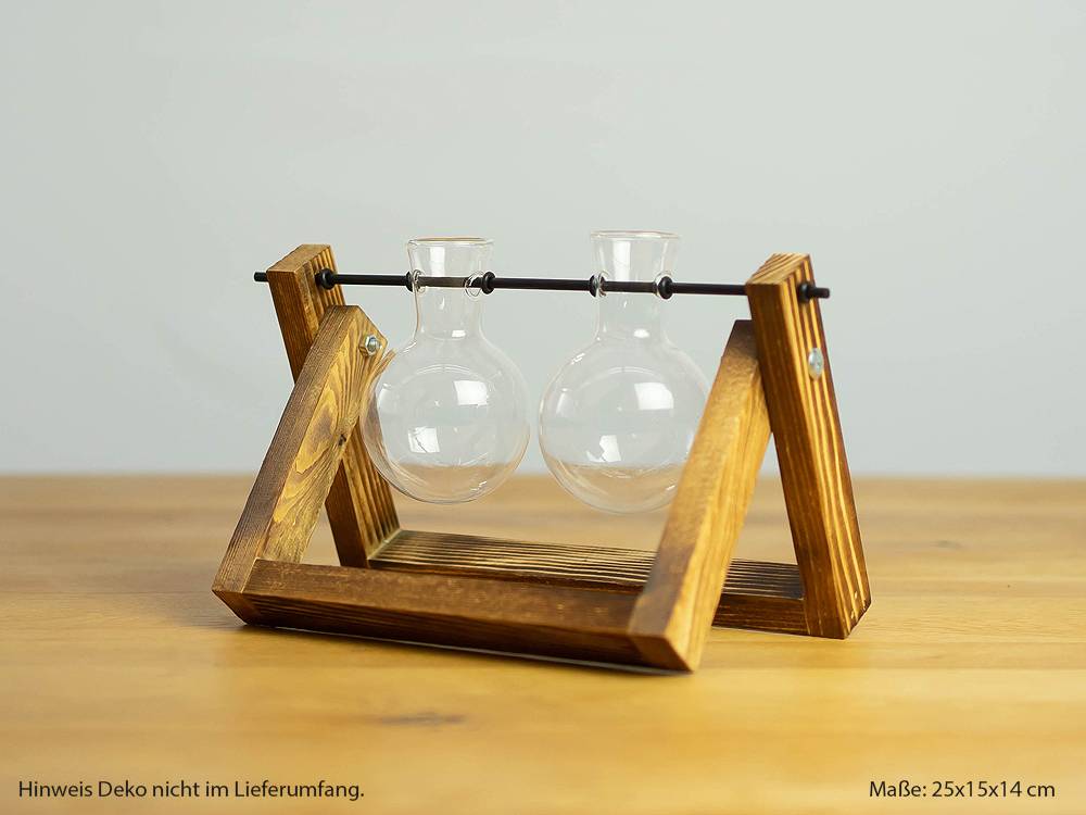 Deko-Blumenvase "Rundkolben", zweifach