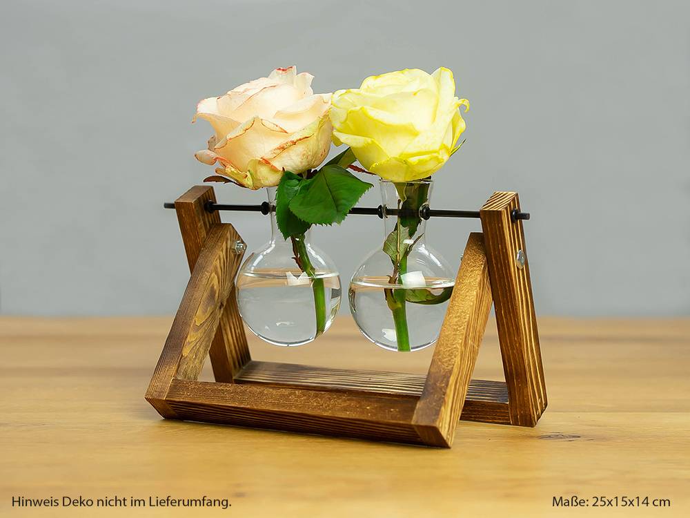 Deko-Blumenvase "Rundkolben", zweifach