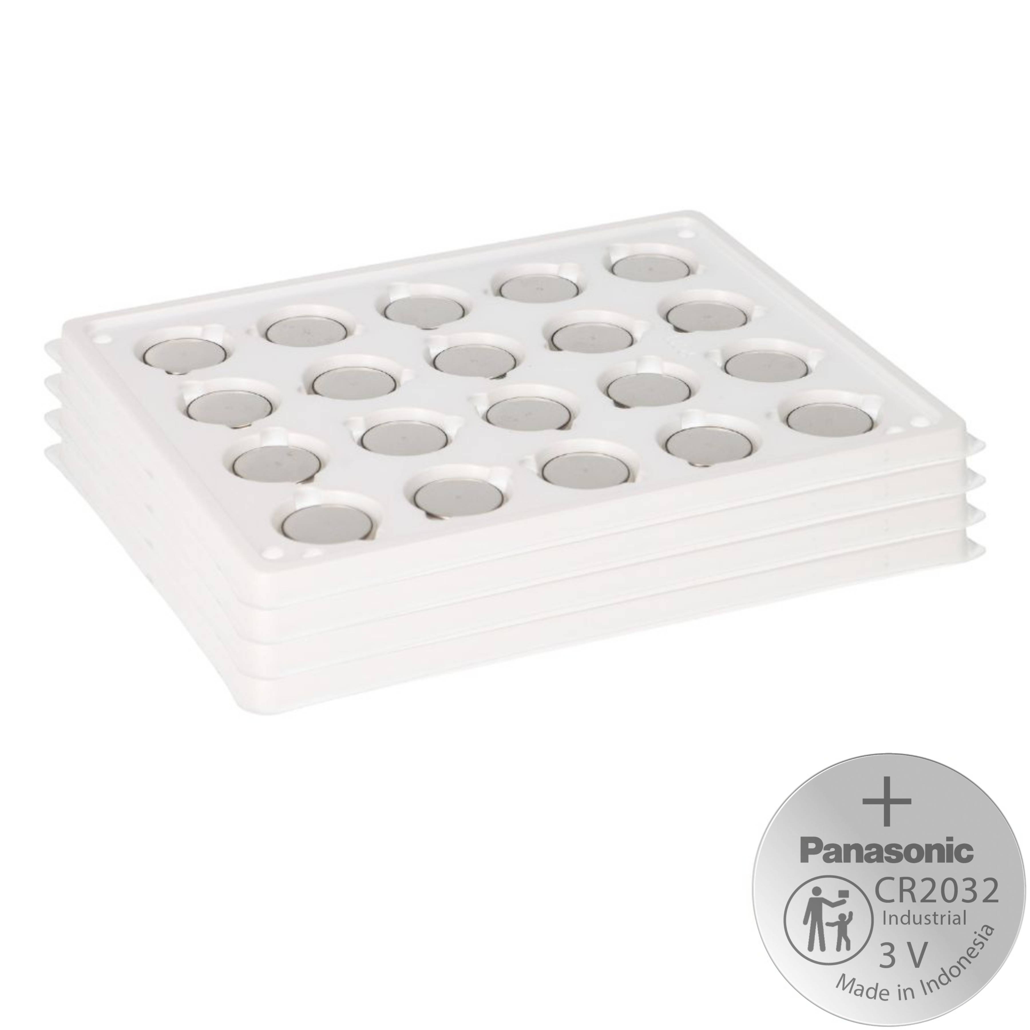 80x Panasonic CR2032 Batterie Lithium Knopfzelle CR2032BS Bulk