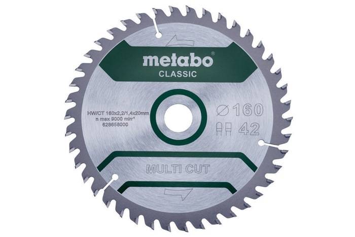 Kreissägeblatt multi cut classic D160x2,2/1,4xBohrung20mm Z.42 FZ/TZ 5Gr.