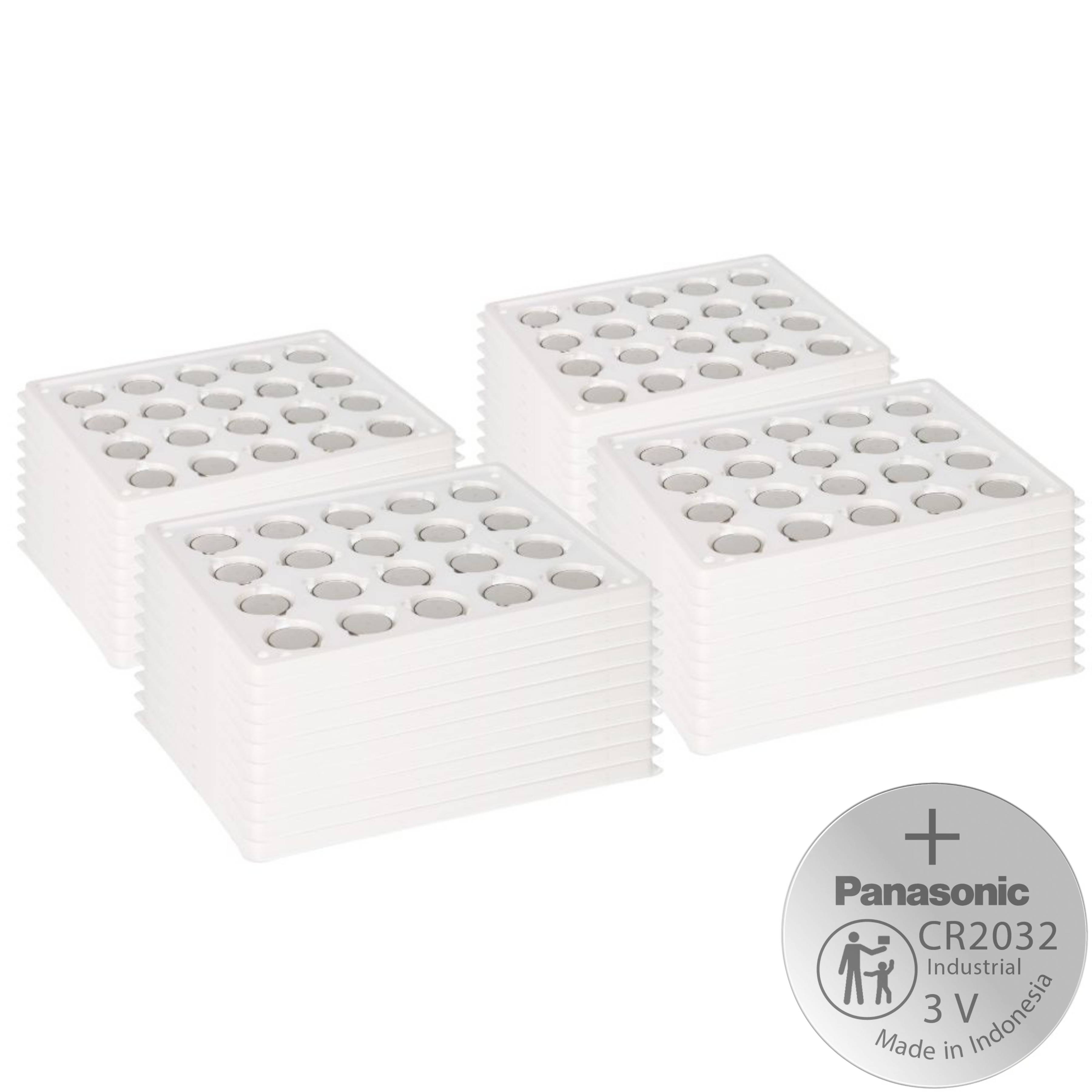 800x Panasonic CR2032 Batterie Lithium Knopfzelle CR2032BS Bulk