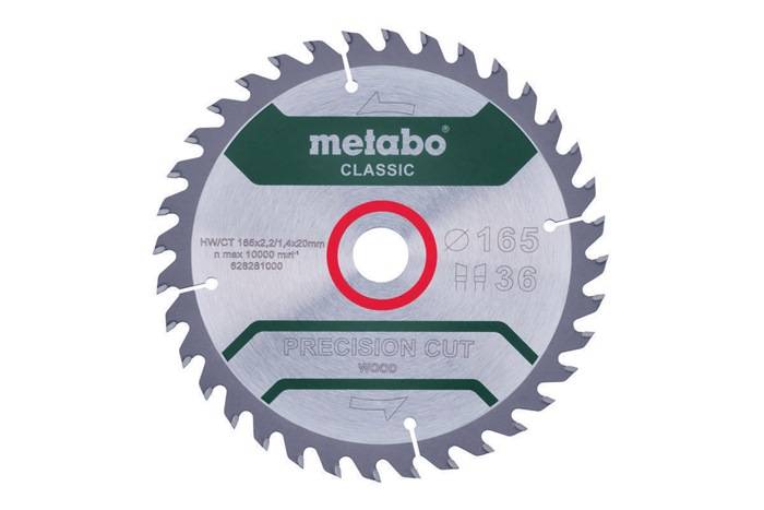Kreissägeblatt precision cut wood classic D165x2,2/1,4xBohrung20mm Z.36 WZ