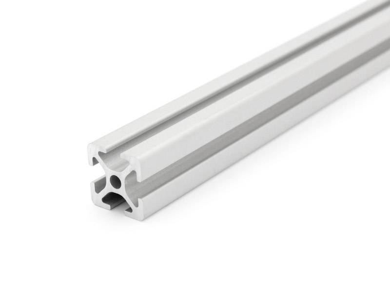Aluminiumprofil 20x20L I-Typ Nut 5 (leicht), Silber eloxiert. Aluminium Profil 20x20 Alu Profil 20 x 20 Montage- Systemprofil 590mm