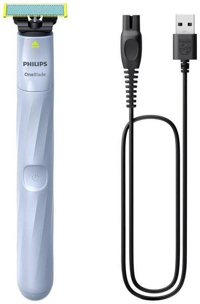 Philips OneBlade 1st Shave Nassrasierer Himmelblau