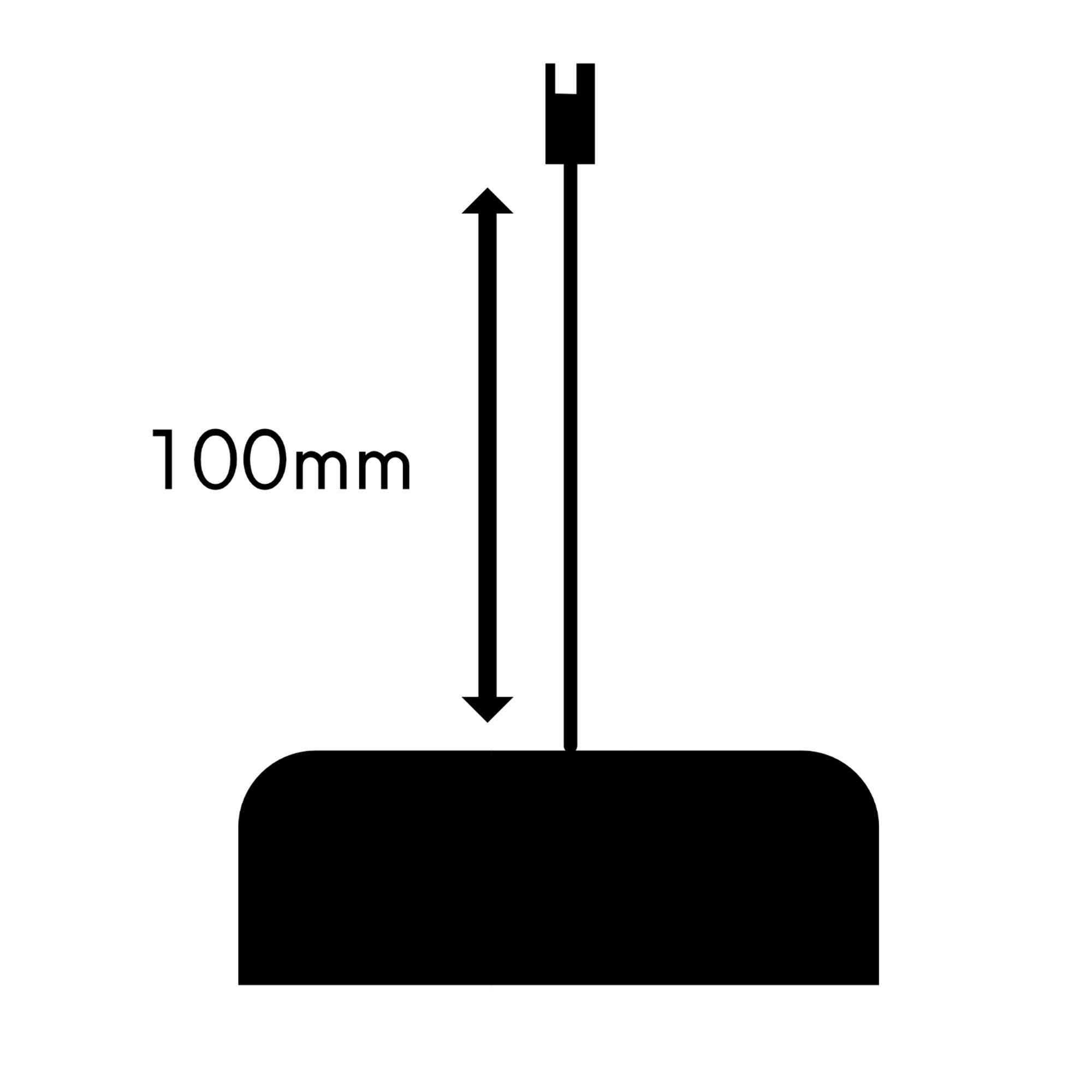 kalb 10-Fach-Verteiler für bestehende Leuchten-Sets, schwarz, 10cm Kabellänge