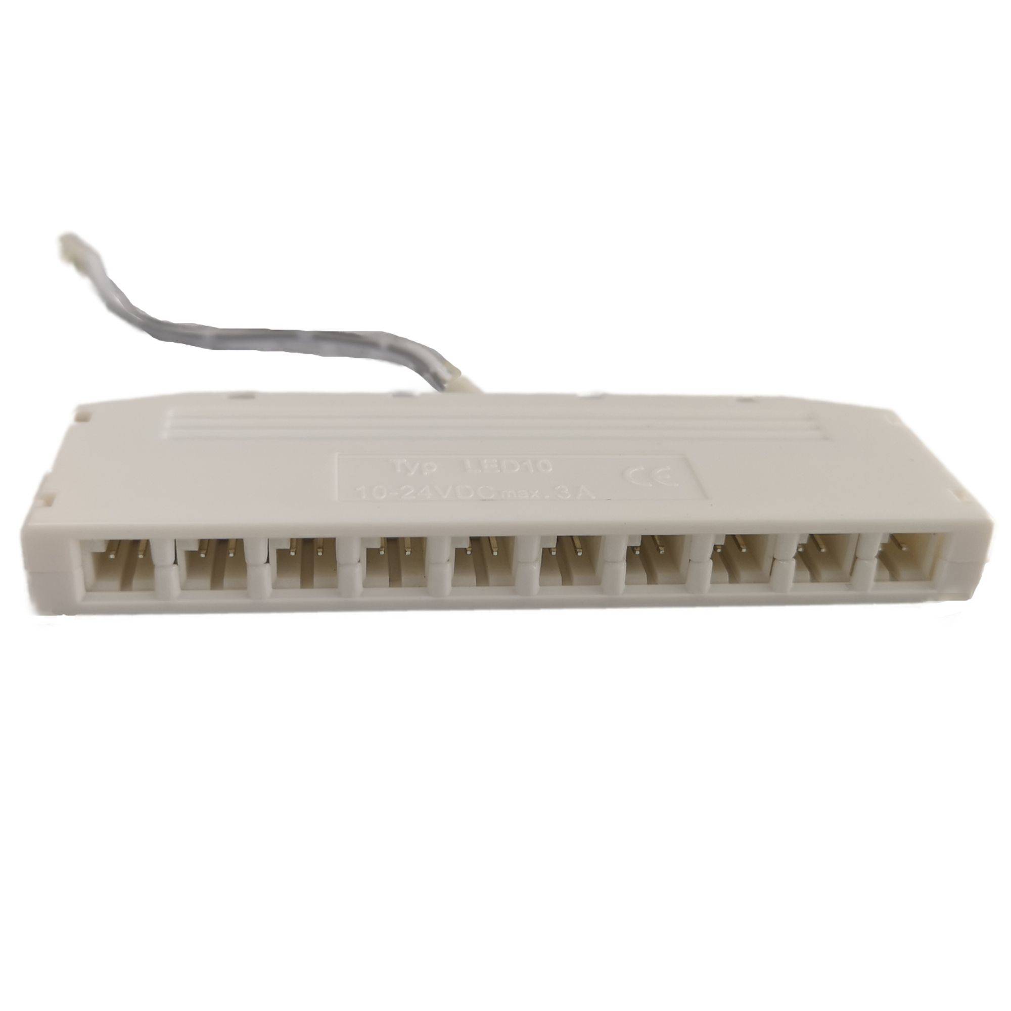 kalb 10-Fach-Verteiler für bestehende Leuchten-Sets, schwarz, 10cm Kabellänge