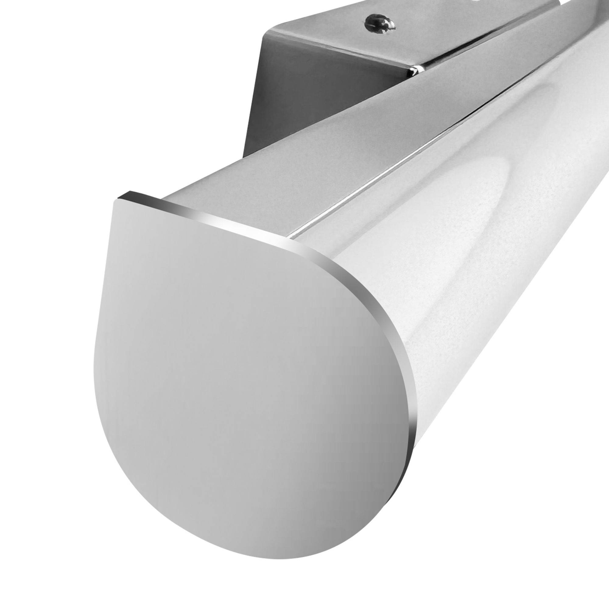 kalb | LED Spiegelleuchte 300mm, Rund, Wandlampe 230VAC, Badezimmer Leuchte Chrom - Modernes Ambiente, Energiesparend, Spritzwassergeschützt