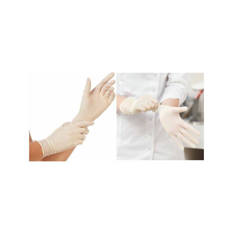 HYGOSTAR Latex-Handschuh Sense, M, natur, puderfrei