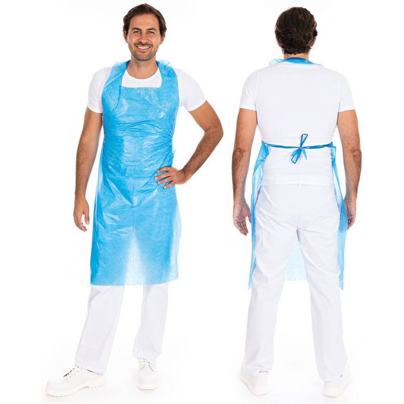 HYGONORM LDPE-Einwegschürze, 20 my, gehämmert, blau