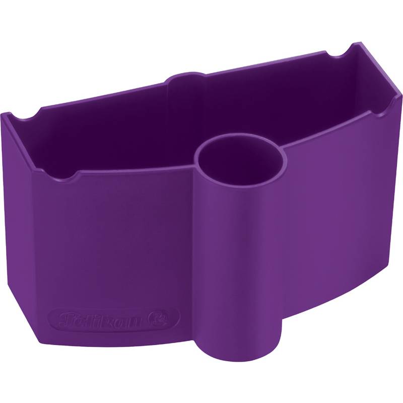 Wasserbecher mit Pinselhalter - violett.