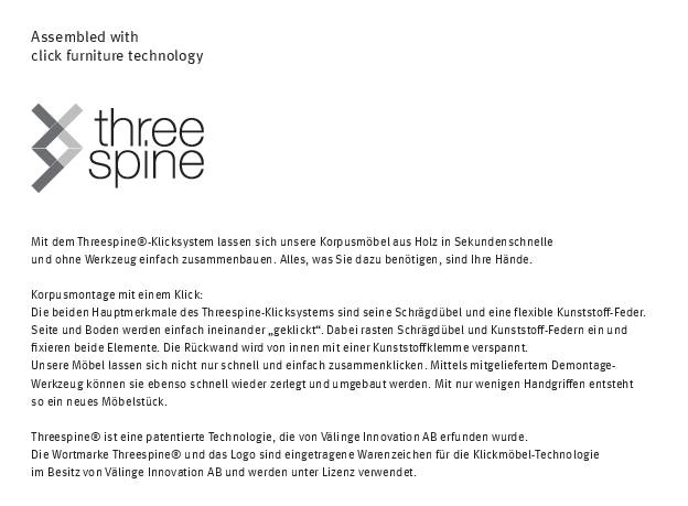 Hammerbacher Regal FlexWall Türen 3OH 1offen Sockel weiß/eiche