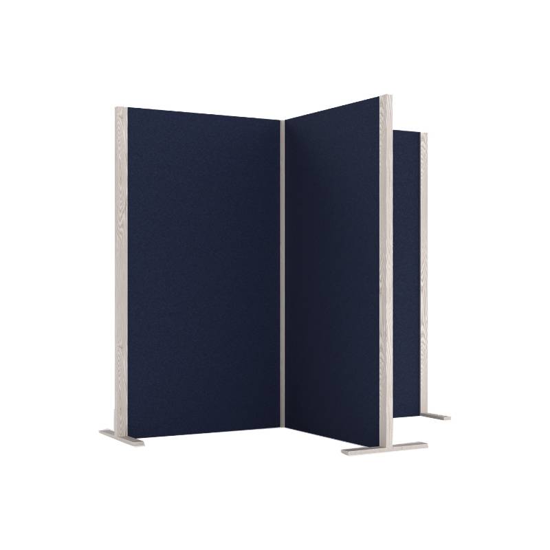 magnetoplan Akustik-Trennwand Wood Series, Cube, blau