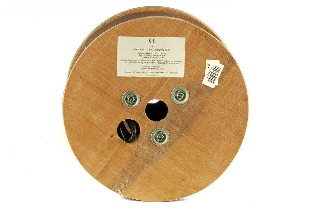 Danicom - DANICOM CAT6 FTP 50m Außenkabel Starrleiter - PE (Fca)