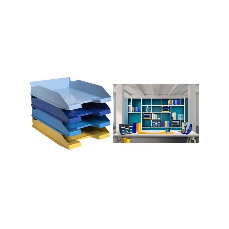 EXACOMPTA Briefablage COMBO MIDI Bee Blue, DIN A4+, türkis