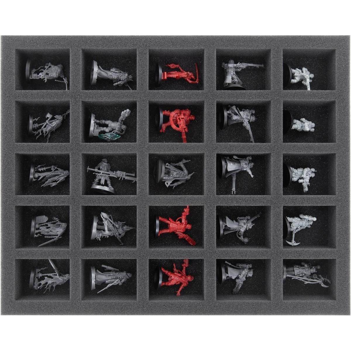 FS040WH10 - 40 mm Full-Size Schaumstoff mit 25 großen Fächern für Warhammer