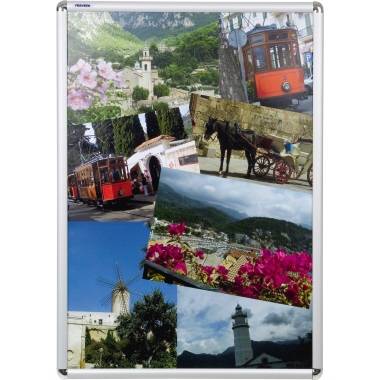 Franken Bilderwechselrahmen BS0705 87x121x1,2cm DIN A0 Aluminium si - Artikel: 154389900