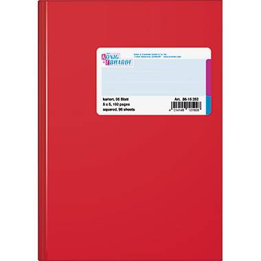König & Ebhardt Geschäftsbuch 8615252 DIN A5 kar. 96Bl. rt - Artikel: 112011502