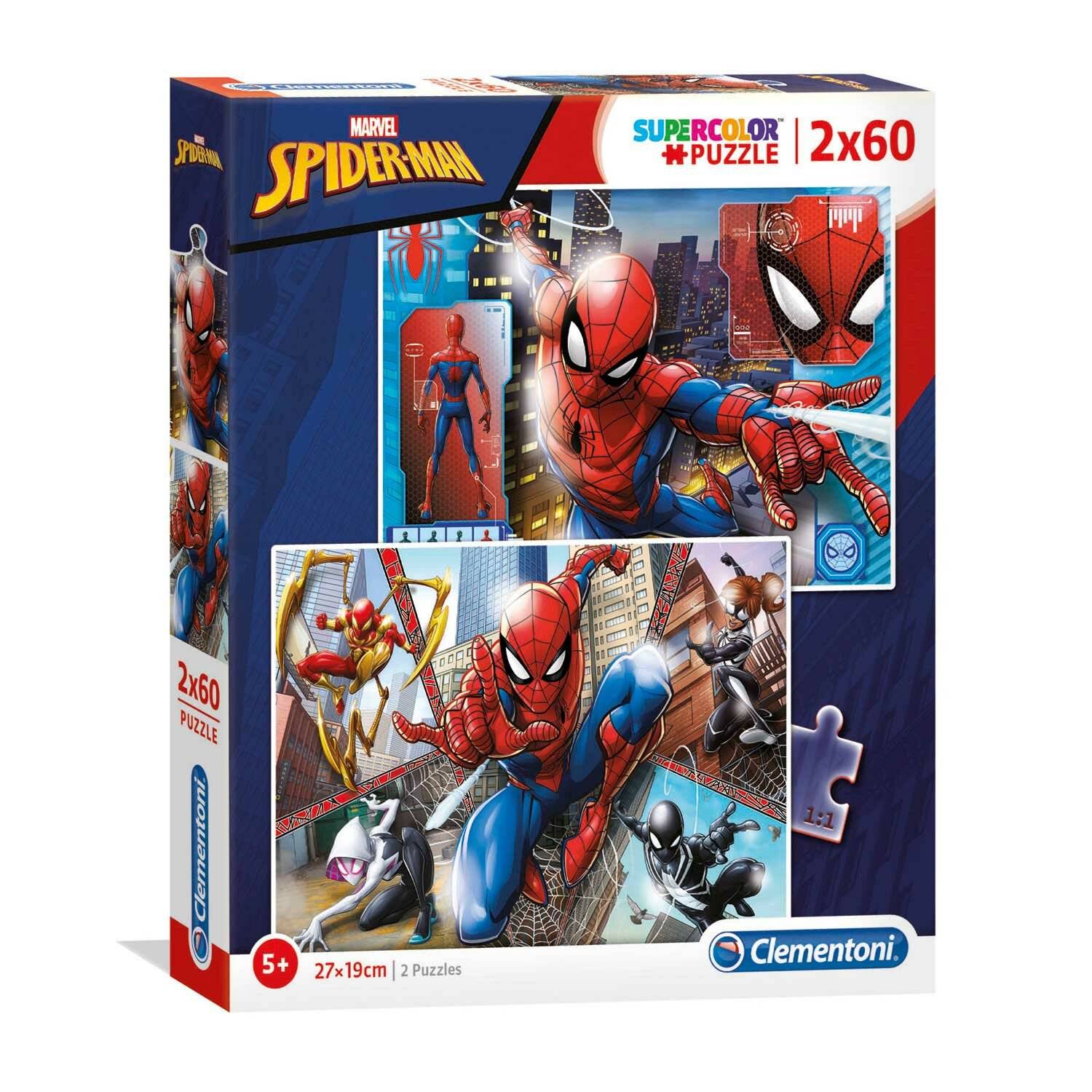 Marvel Spiderman Puzzle 2x60Stück